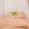 Bi Color Sapphire Engraved Bubble Ring