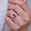 Purple Oval Sapphire Garden Party Ring