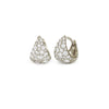 Cobblestone Diamond Mosaic Huggie Earrings