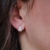 Cobblestone Diamond Mosaic Huggie Earrings