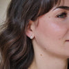 Cobblestone Diamond Mosaic Huggie Earrings