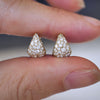 Cobblestone Diamond Mosaic Huggie Earrings