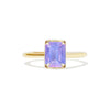2.70 Emerald Cut Opalescent Purple Sapphire