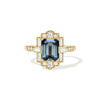 2.02 ctw. Emerald Cut Teal Green Sapphire