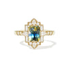 3.34 ctw Radiant Bi-color Blue Yellow Green Sapphire