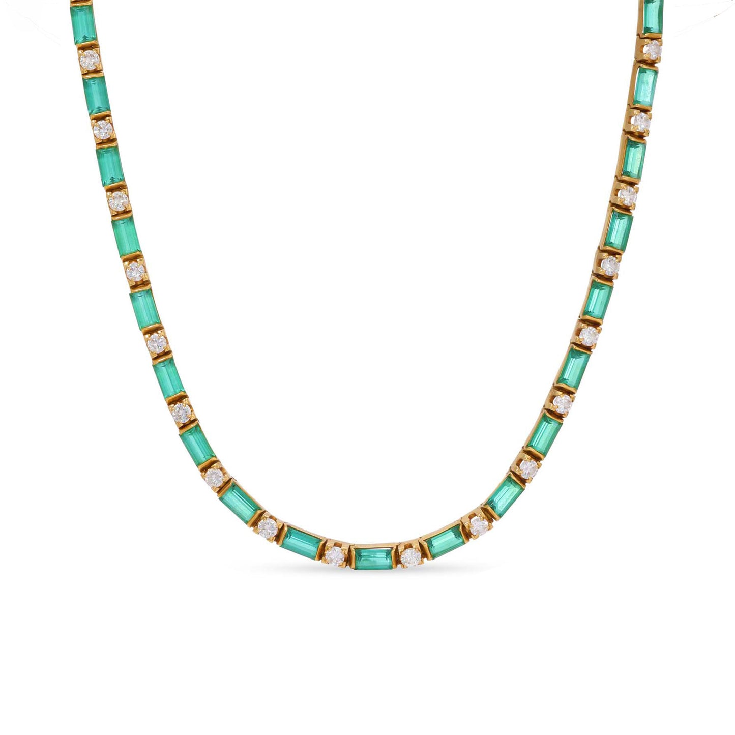 Vintage Tourmaline and Diamond Necklace