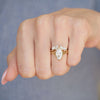 Marquise Mosaic Cuff Ring