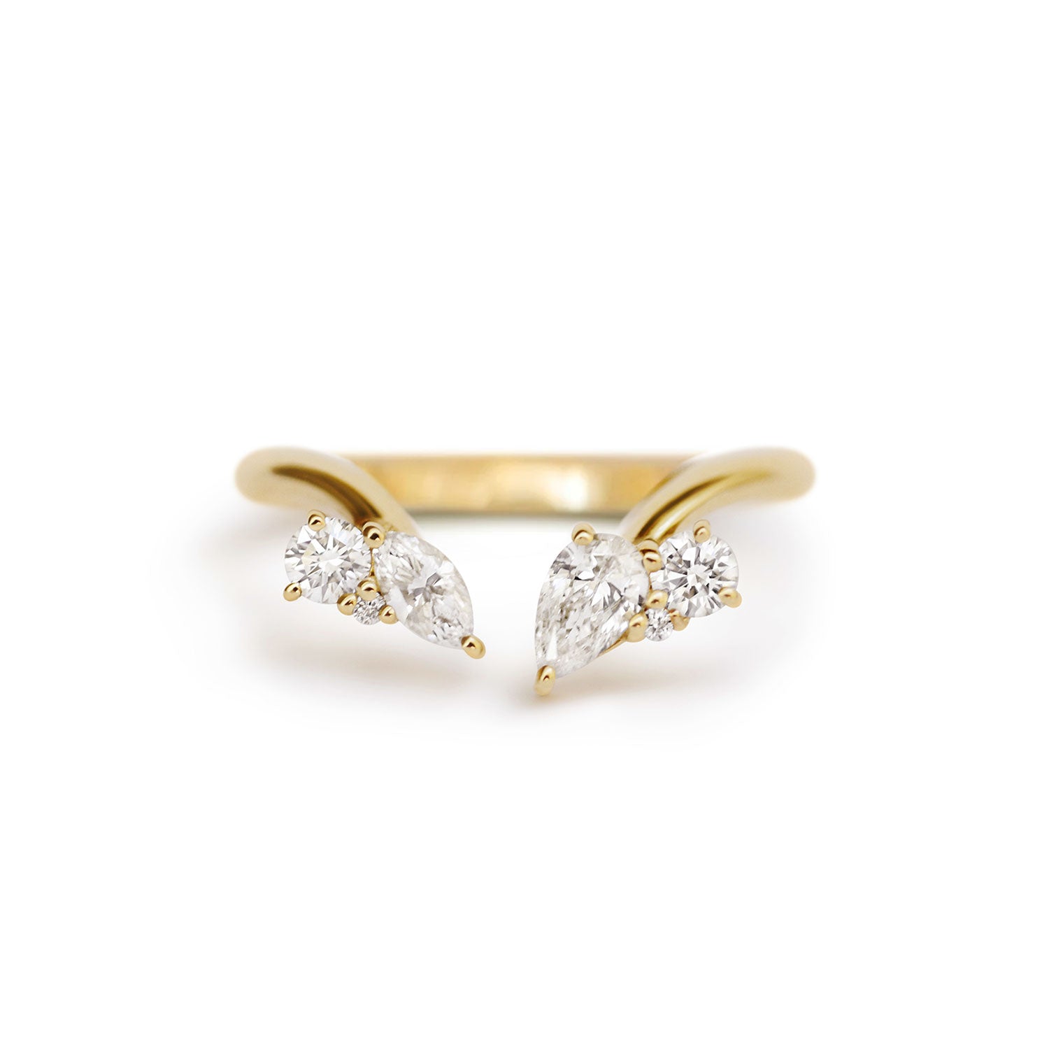 Marquise Mosaic Cuff Ring