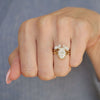 Oval Mosaic Cuff Ring
