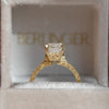 Moonflower Emerald Cut Diamond Ring