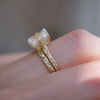 Moonflower Emerald Cut Diamond Ring
