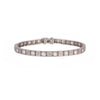 Antique Platinum and Diamond Line Bracelet