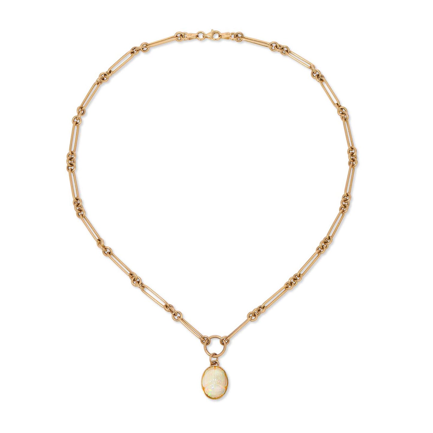 Opal Scarab Necklace