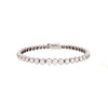 Platinum Hexagon Tennis Bracelet