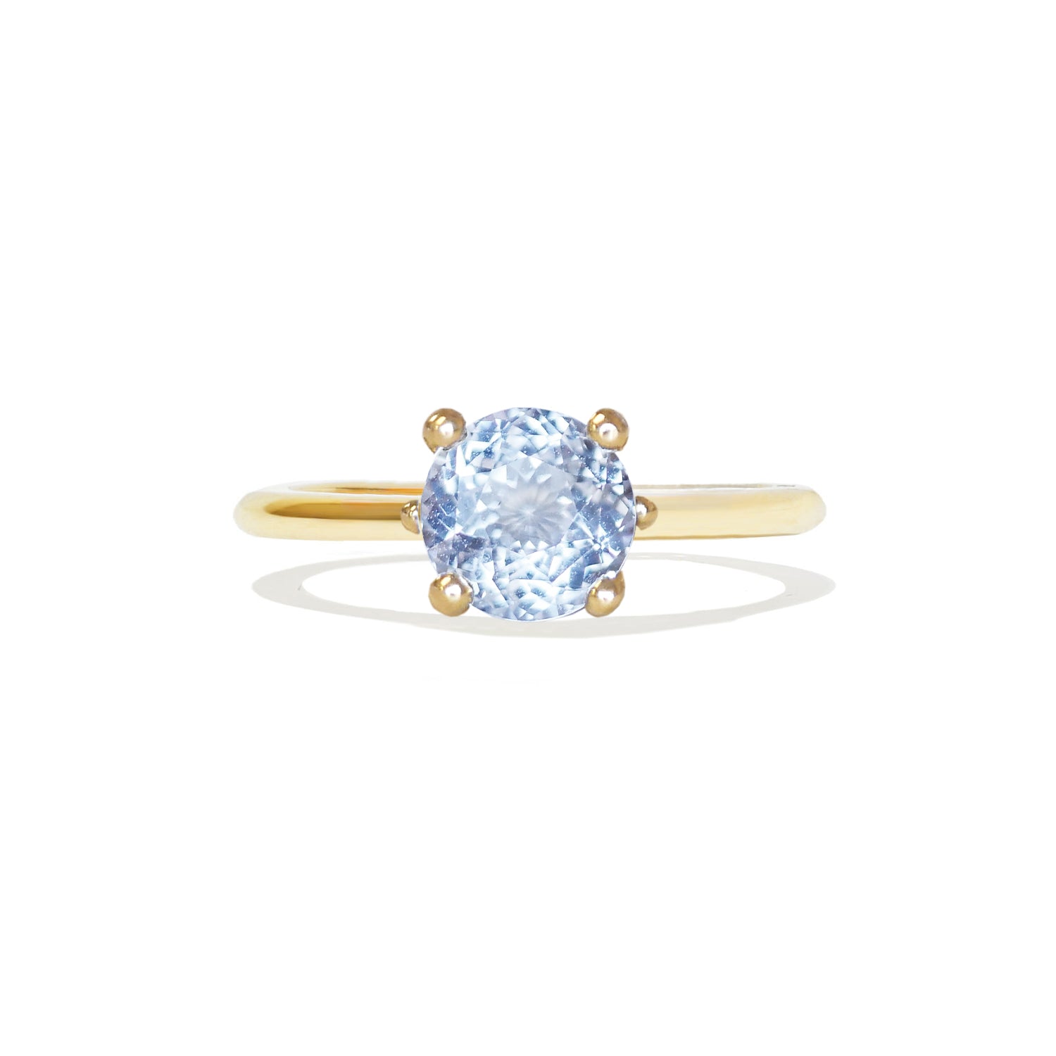 Sky Blue Sapphire Solitaire