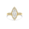 Antique Inspired Marquise-Cut Diamond Engagement Ring