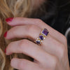 Custom Bezel Amethyst Eternity Band