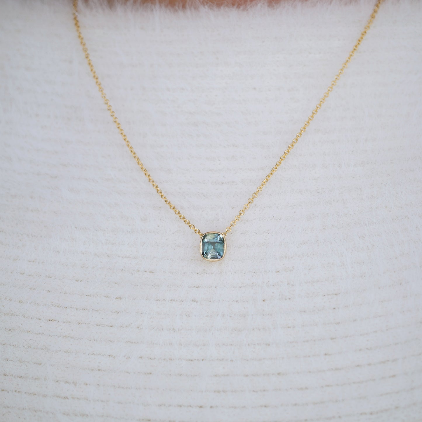 Custom Bezel Diamond Pendant