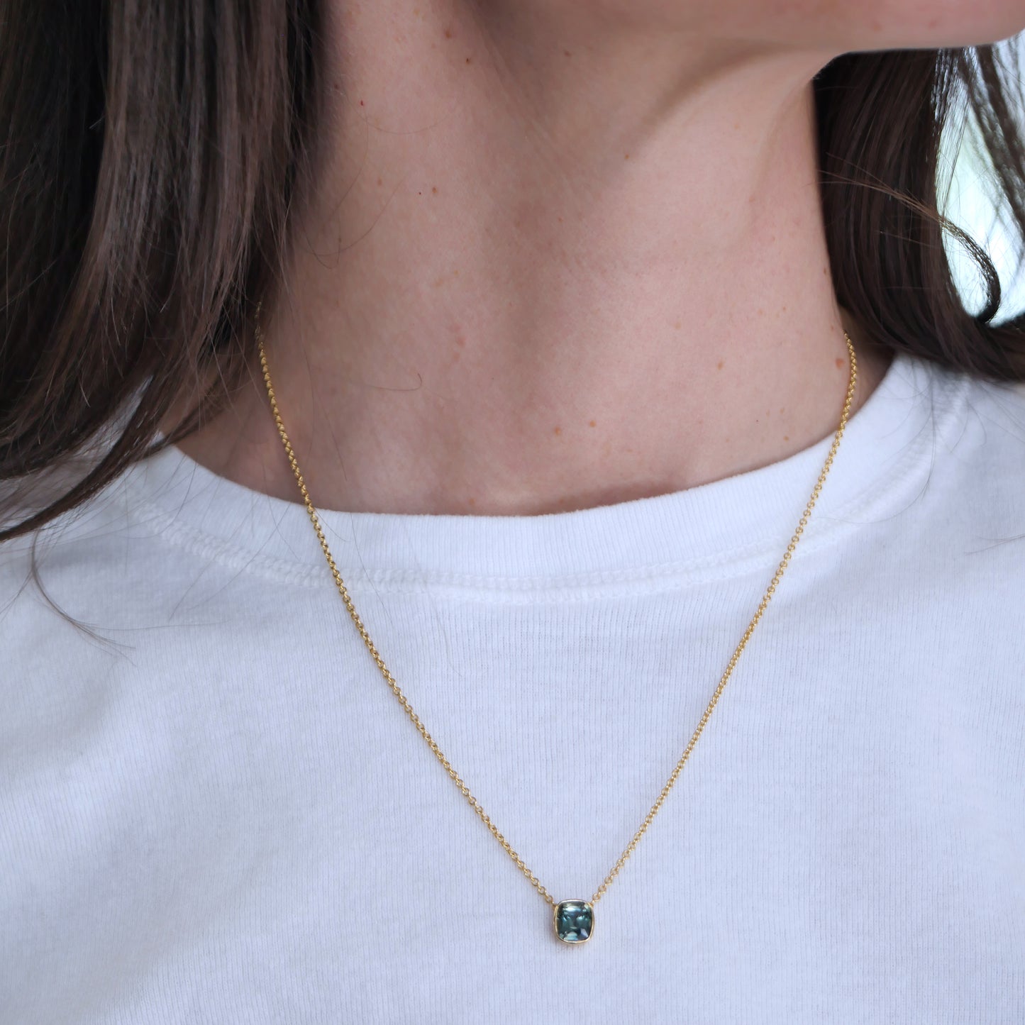 Custom Bezel Diamond Pendant