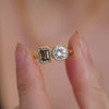 Custom Bezel Toi et Moi Ring