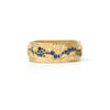 Custom Men's 7.5mm Wave Sapphire Band