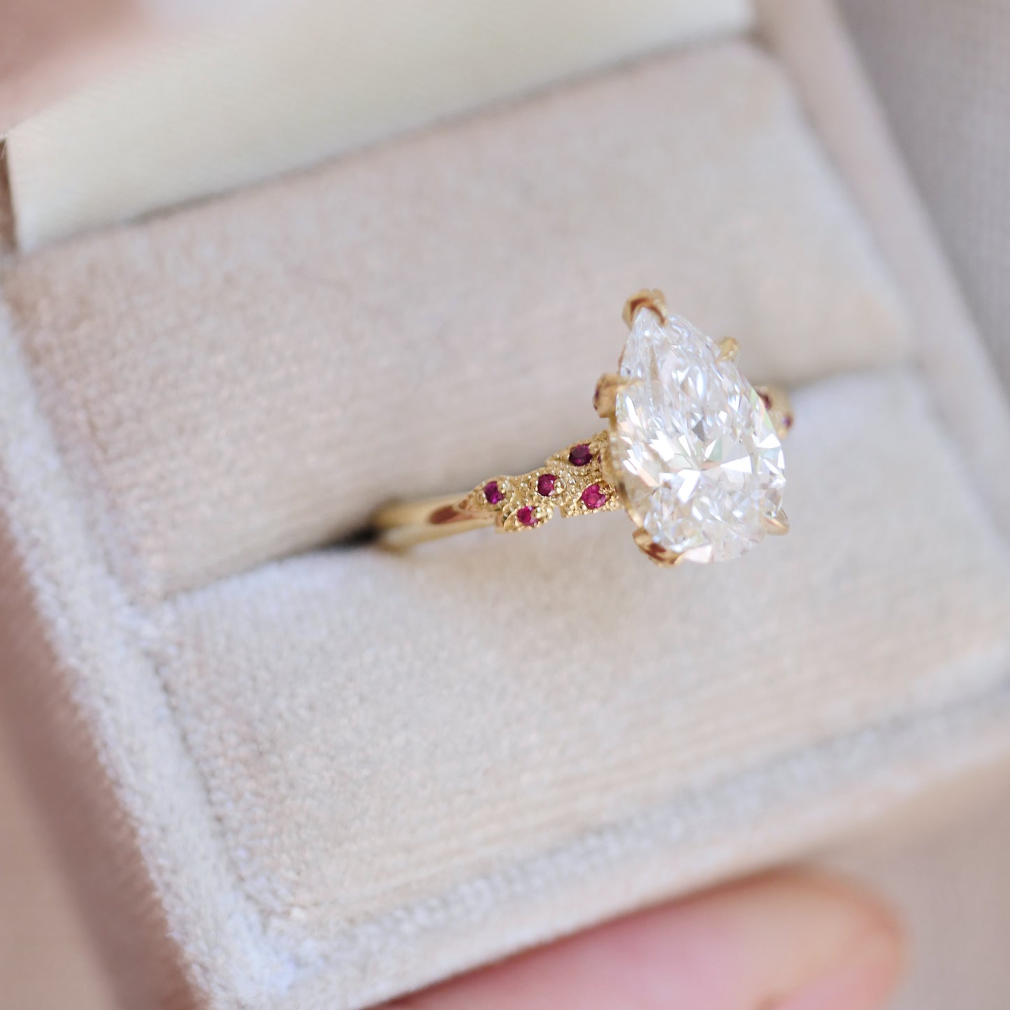 Custom Wild Vine Diamond Ring