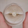 Deco Emerald Cut Diamond Ring