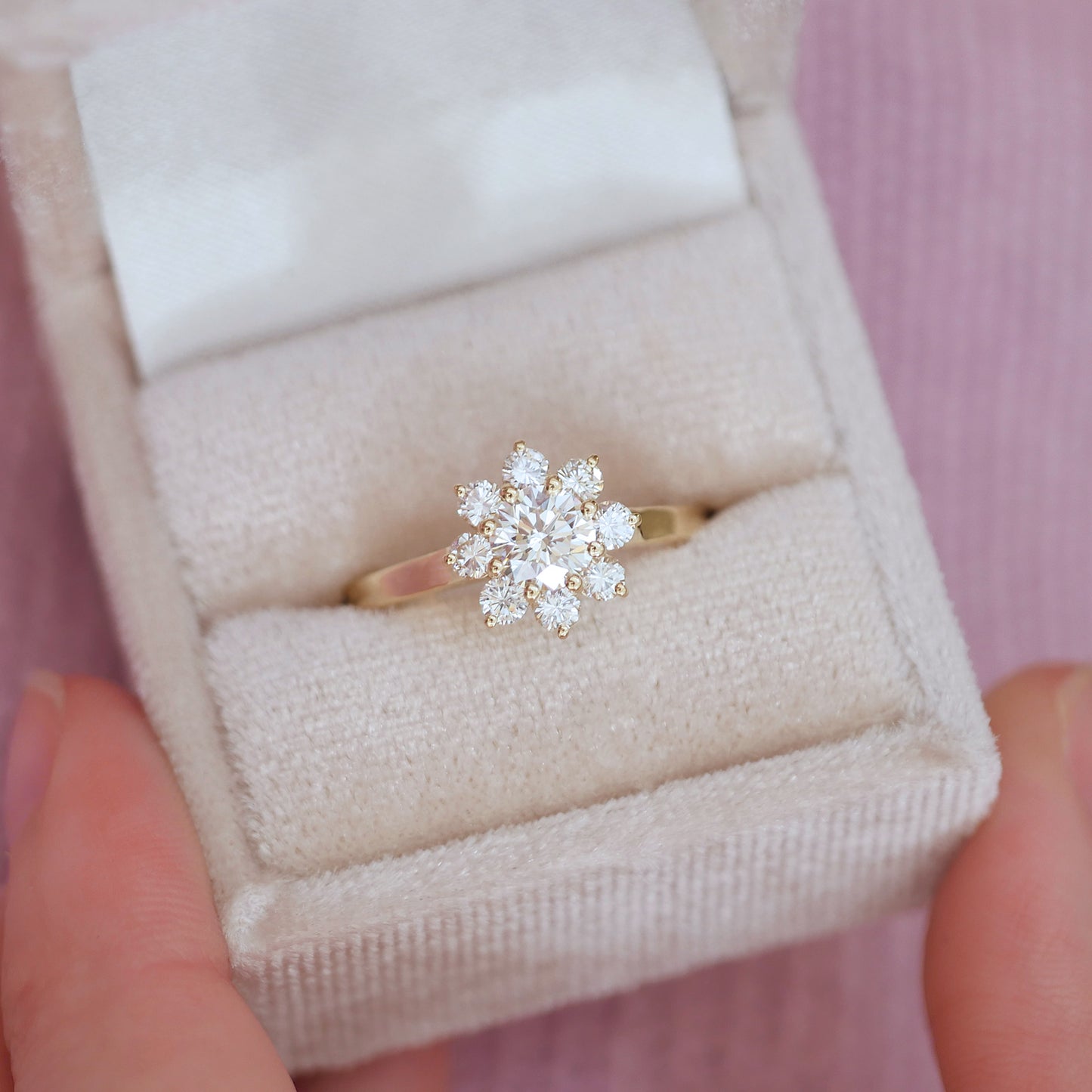 Custom Floral Cluster Ring