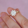Custom Floral Cluster Ring