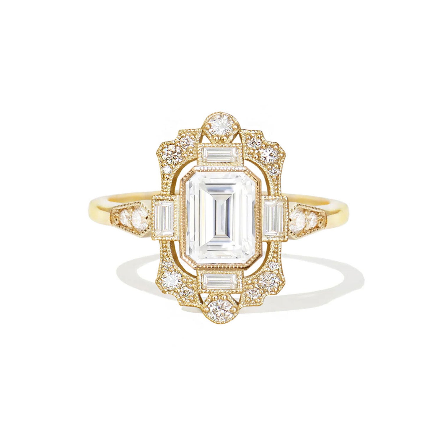 Fairmont Moissanite Diamond Mosaic Ring