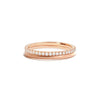 Half Round and Delicate French Pave Eternity Band