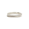 Half Round and Delicate French Pave Eternity Band