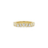 Custom Trillion & Baguette Bezel Diamond Mosaic Band