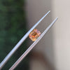 2.04 Emerald Cut Orangy Brown Sapphire