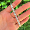 Antique Platinum and Diamond Line Bracelet