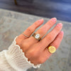 Nightbloom Antique Cushion Cut Diamond Ring