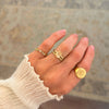 Oval Peach Sapphire Wild Vine Ring