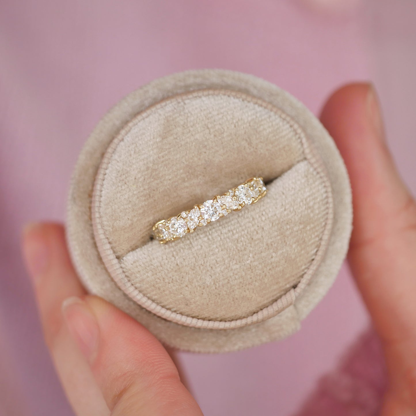 Luxe Marquise Diamond Mosaic Confetti Band