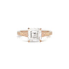 Moonflower Asscher Cut Diamond Ring