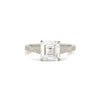 Moonflower Asscher Cut Diamond Ring