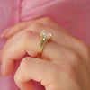 Nightbloom Antique Cushion Cut Diamond Ring