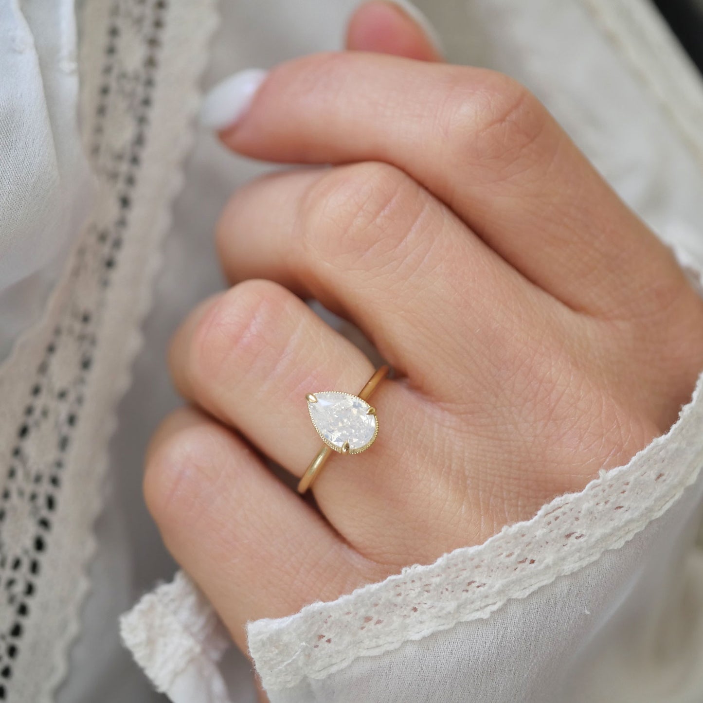 Berlinger Jewelry Pear & Oval Diamond Wedding Ring