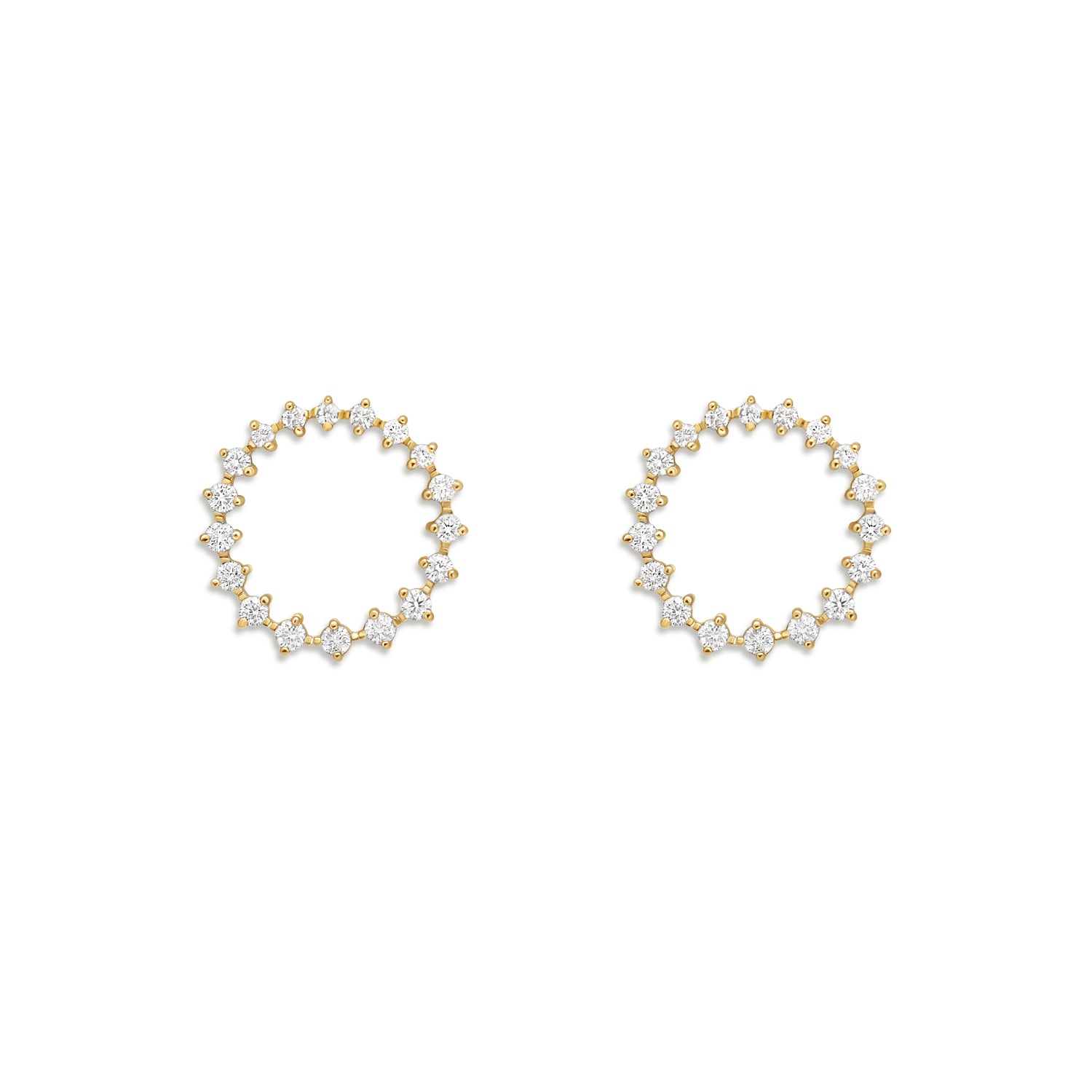 Diamond Wreath Stud Earrings