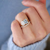 Floating Diamond Contour Band