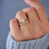 Floating Diamond Contour Band