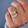 Baguette & Round Contour Band