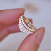 Floating Diamond Contour Band