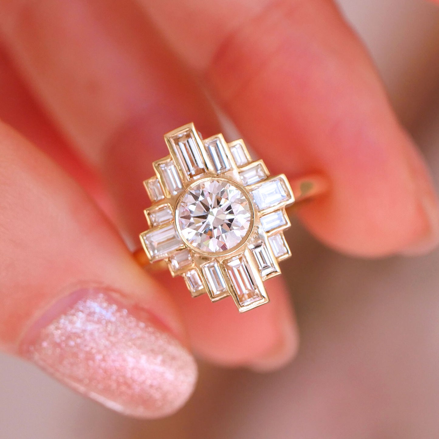 Rockefeller Diamond Mosaic Ring
