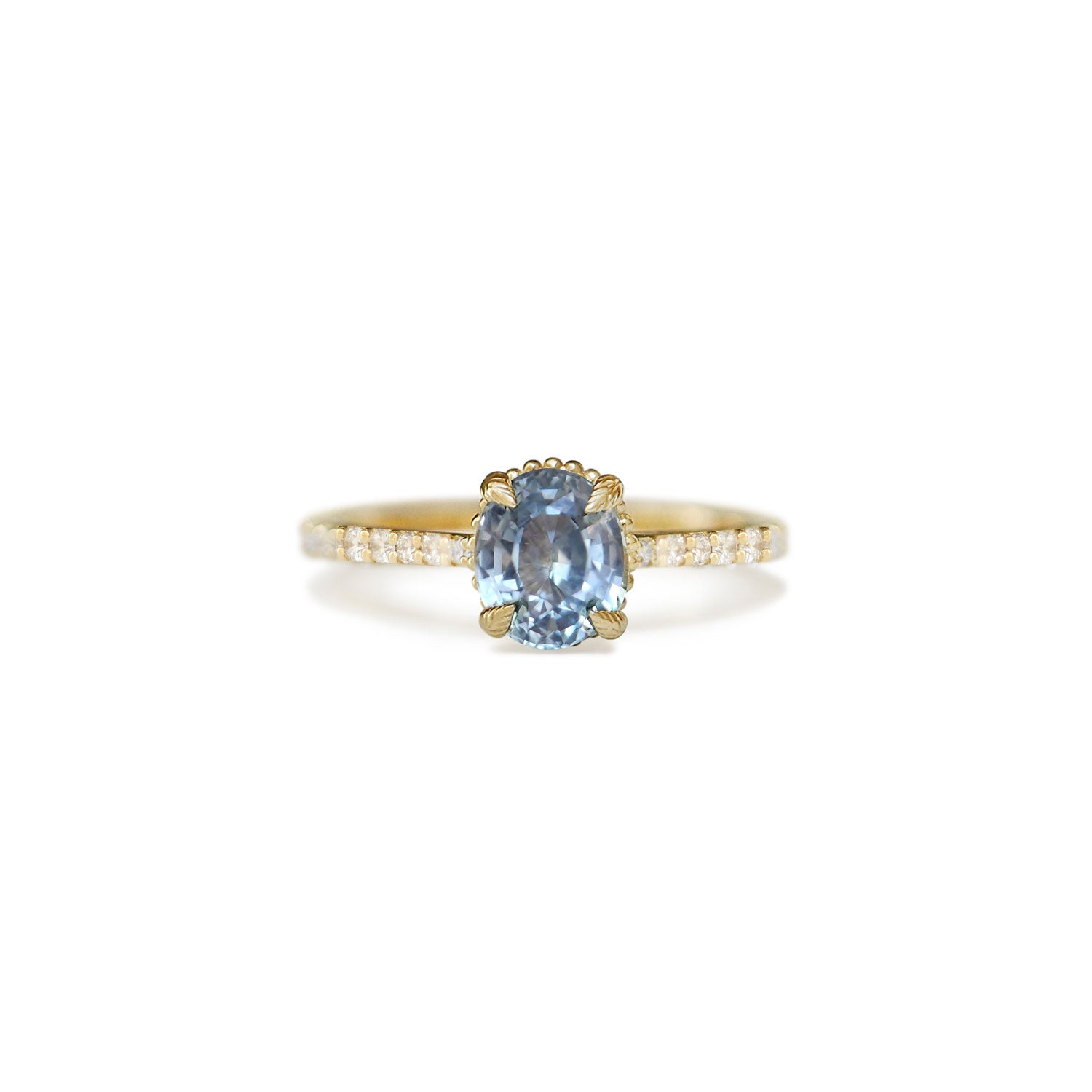 Ocean Blue Montana Sapphire Solitaire Ring