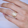 Half Round and Delicate French Pave Eternity Band